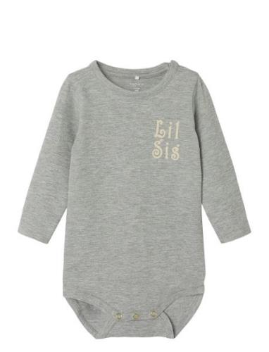 Nbflaby Ls Body Bodies Long-sleeved Grey Name It