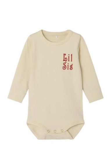 Nbflaby Ls Body Bodies Long-sleeved Beige Name It