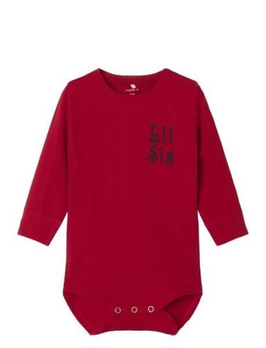 Nbflaby Ls Body Bodies Long-sleeved Red Name It