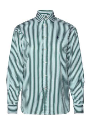 120/2 Yd Ctn Pw-Lsl-Bls Tops Shirts Long-sleeved Green Polo Ralph Laur...