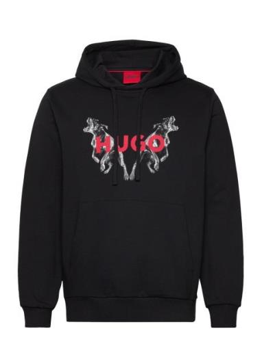 Dueleyo Tops Sweat-shirts & Hoodies Hoodies Black HUGO