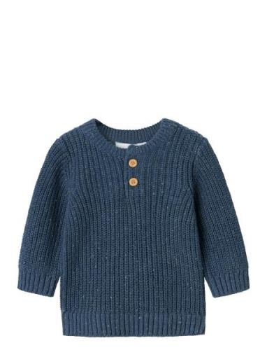 Nbmnesalle Ls Knit Tops Knitwear Cardigans Blue Name It