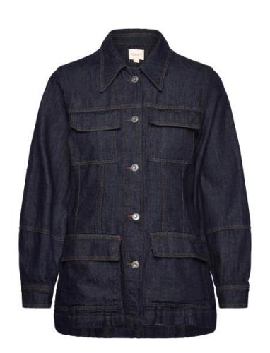 Finley Denim Jacket Farkkutakki Denimtakki Navy French Connection