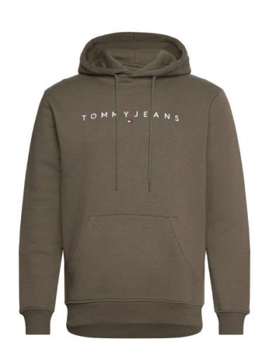 Tjm Reg Linear Logo Hoodie Ext Tops Sweat-shirts & Hoodies Hoodies Kha...