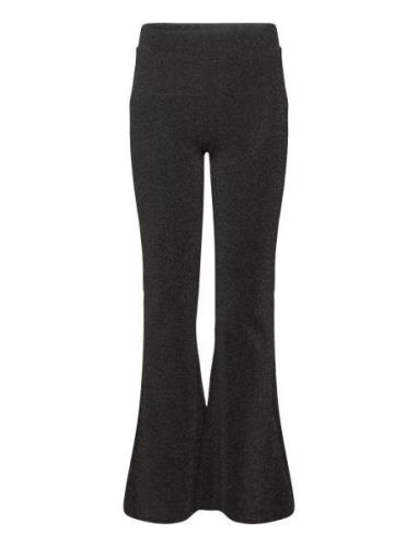 Tnmila Flared Pants Bottoms Trousers Black The New