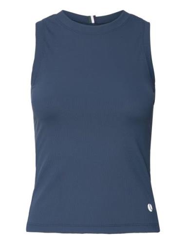 Ace Rib Tank Pocket Sport T-shirts & Tops Sleeveless Navy Björn Borg