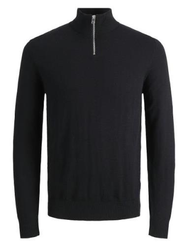 Jjeemil Knit Half Zip Noos Jnr Tops Knitwear Pullovers Black Jack & J ...