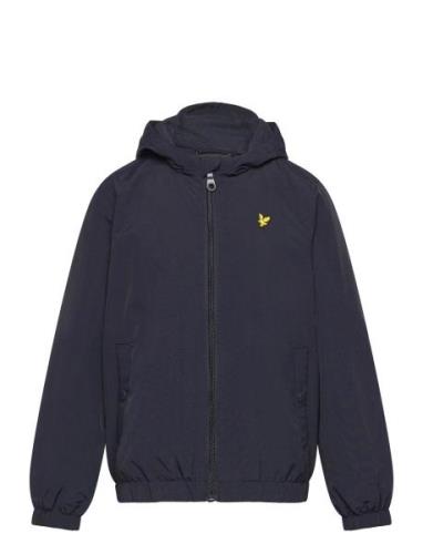 Zip Through Hooded Jacket Ohut Takki Kuoritakki Navy Lyle & Scott