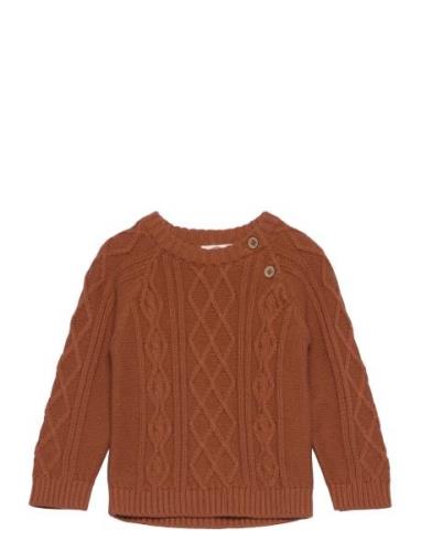 Pullover Knit Tops Knitwear Pullovers Brown En Fant