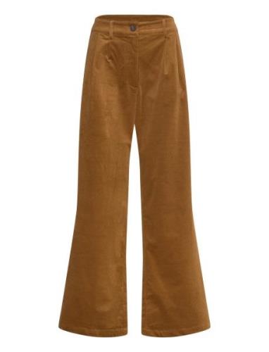 Malinasw Trousers Bottoms Trousers Wide Leg Brown Sofie Schnoor