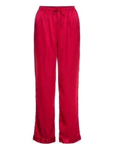 Satin Trousers Pyjamahousut Olohousut Red Hunkemöller