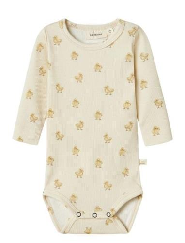 Nbnlavo Emo Ls Slim Body Lil Bodies Long-sleeved Yellow Lil'Atelier