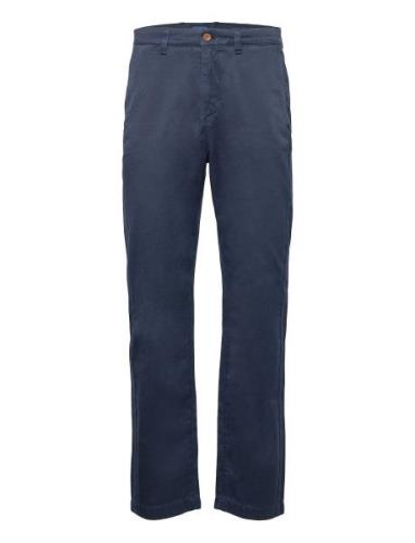 D1. Straight Twill Chinos Bottoms Trousers Chinos Blue GANT