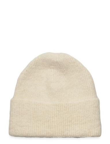 Knit Beanie Accessories Headwear Beanies Cream Mango