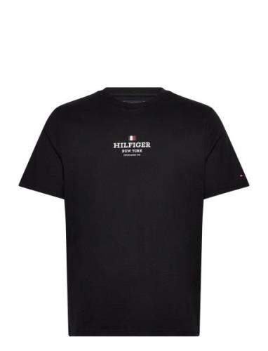 Rwb Hilfiger Tee Tops T-shirts Short-sleeved Black Tommy Hilfiger